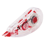 Корректирующая лента BRAUBERG RED POWER 5 мм х 6 м корпус прозрачный механизм перемотки европодвес (12 штук в упаковке)