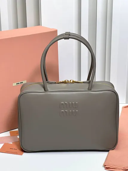 Сумка MIUMIU Beau серая