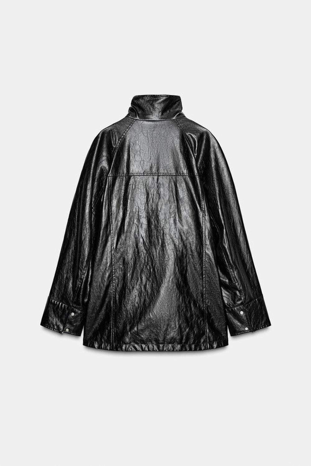 ZARA КУРТКА С БЛЕСТЯЩЕЙ ОТДЕЛКОЙ — ZW COLLECTION, ЧЕРНЫЙ