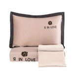 Комплект постельного белья Сатин-Шелк Я IN LOVE на резинке LVR007
