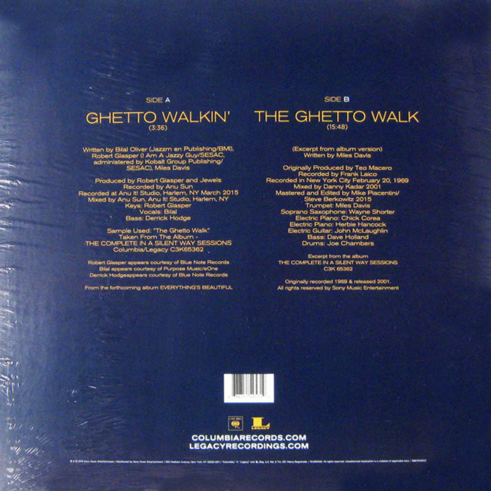 Miles Davis, Robert Glasper, Bilal / Ghetto Walkin' (12" Vinyl Single)