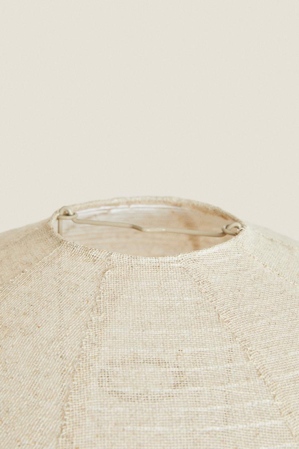 ZARA HOME ЛЬНЯНОЙ ПОТОЛОЧНЫЙ АБАЖУР, СВЕТЛО-БЕЖЕВЫЙ