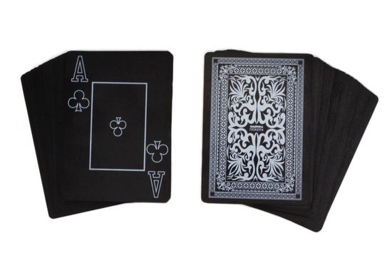 Фабрика Покера: Колода пластиковых карт для покера с увеличенным индексом (чёрная рубашка)