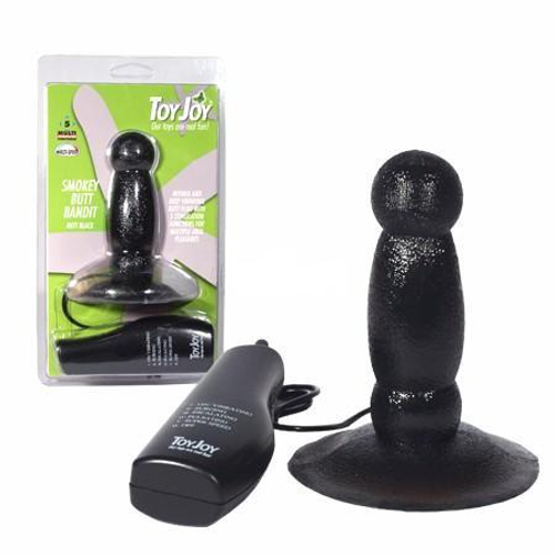 Анальная вибропробка Toy Joy SMOKEY BUTT BANDIT, 11 см, с присоской