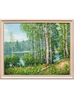 Картина маслом «Березы" Воробьев