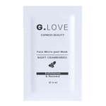 Маска для лица G.Love Face Micro-peel Mask Night Cranberries 8x6 мл