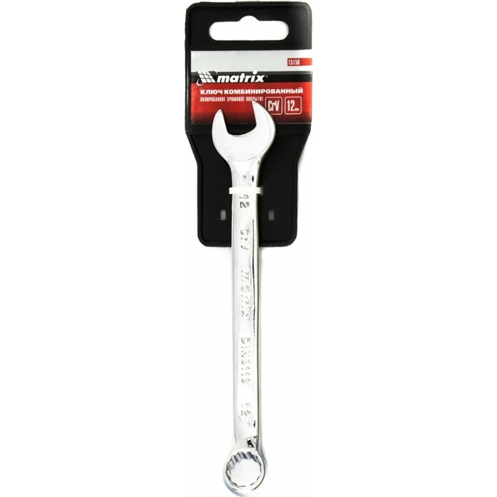 Ключ комбинированный 12 мм CrV MATRIX