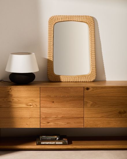 Зеркало из ротанга Zilna 58 x 79 см