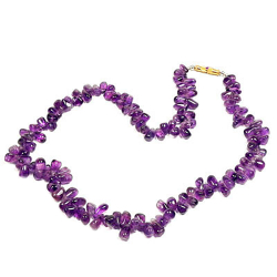 Бусы "Сирень" аметист асс.