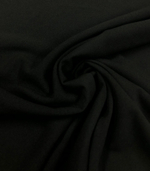 Ткань Креп плательный трикотажный черный, арт. 327642