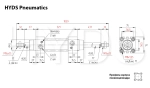 DSBC-63-400-T-PPV-A-N3 Пневмоцилиндр с двусторонним штоком