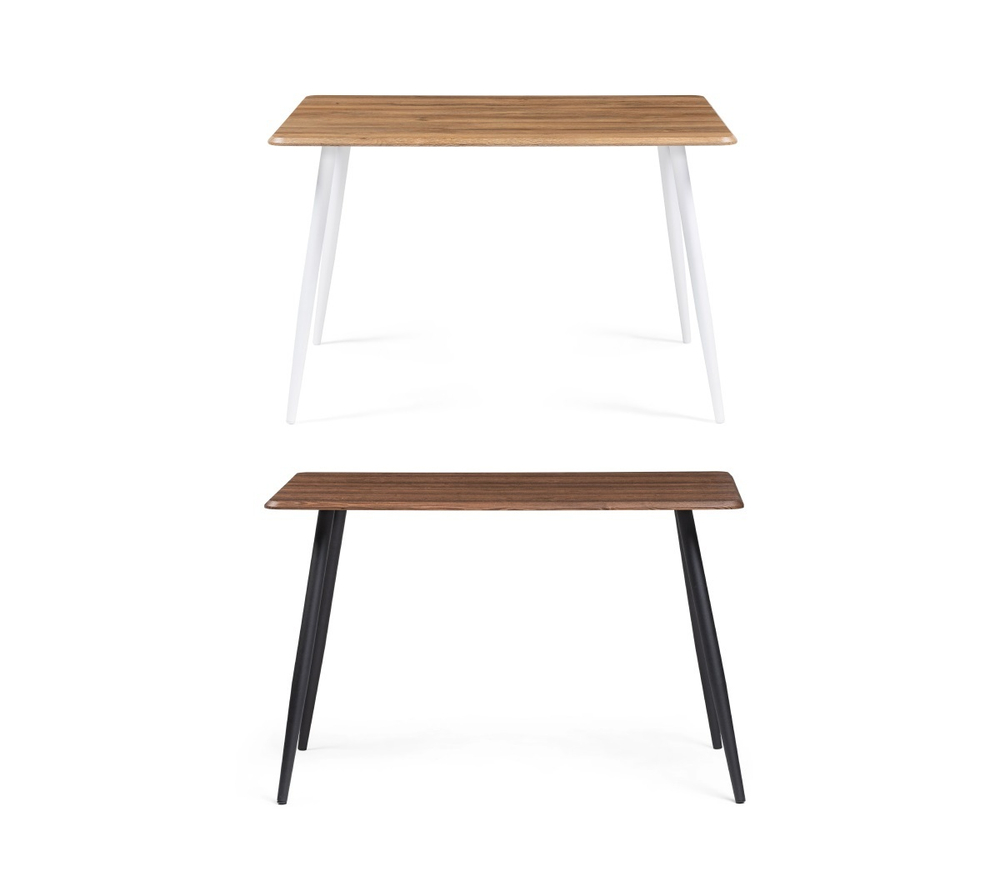 Стол деревянный Woodville Кангас 120х80х77 орех кантри, черный, ножки черные