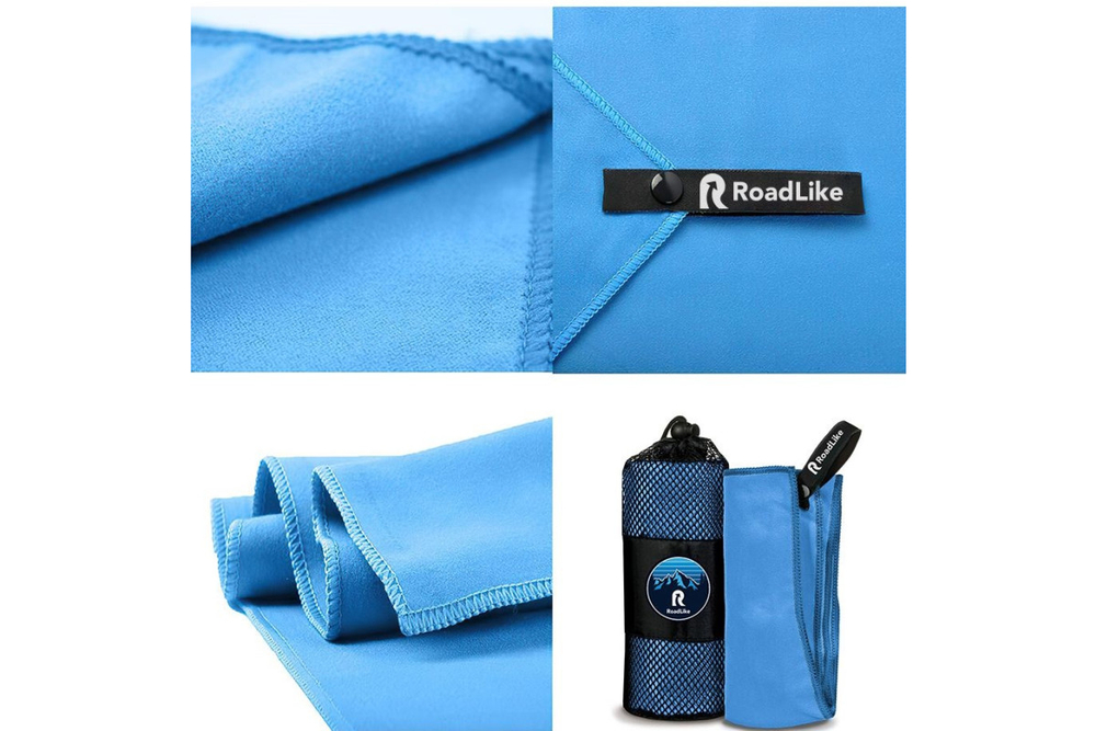 Полотенце спортивное охлаждающее RoadLike Camp 70*140 см синий