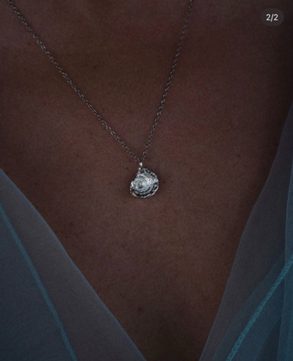 подвеска ракушка вогнутая спираль