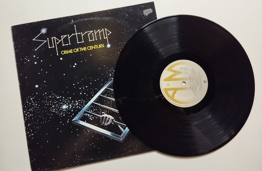 Винтажная виниловая пластинка LP Supertramp Crime Of The Century (UK 1974)
