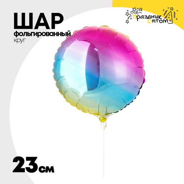 
          Шар фольгированный Круг 23 см (Ассорти)