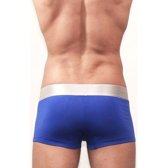 Мужские трусы боксеры индиго Romeo Rossi Steel  Blue Trunks RR00003