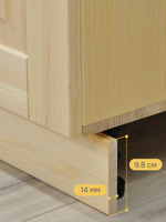 Модуль напольный 30х60х85, Стокгольм Натур, массив сосны, лак, Dipriz