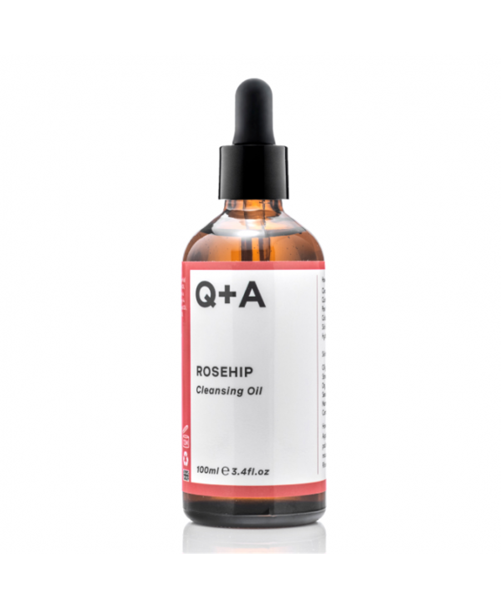 Очищающее масло для лица на основе шиповника Q+A ROSEHIP Cleansing oil 100ml