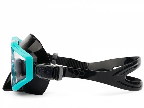 Набор маска+трубка в сумке Sargan Панорама-М черный/бирюзовый