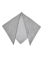 Утепленный платок "Косынка". Серый