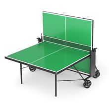 Теннисный стол UNIX Line для улицы компактный / Compact Outdoor 6 мм ACP, зеленый