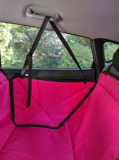 Автогамак "Премиум" для перевозки крупных собак до 100 кг на 1/3 заднего сиденья авто (3-х слойный с ПВХ-600)