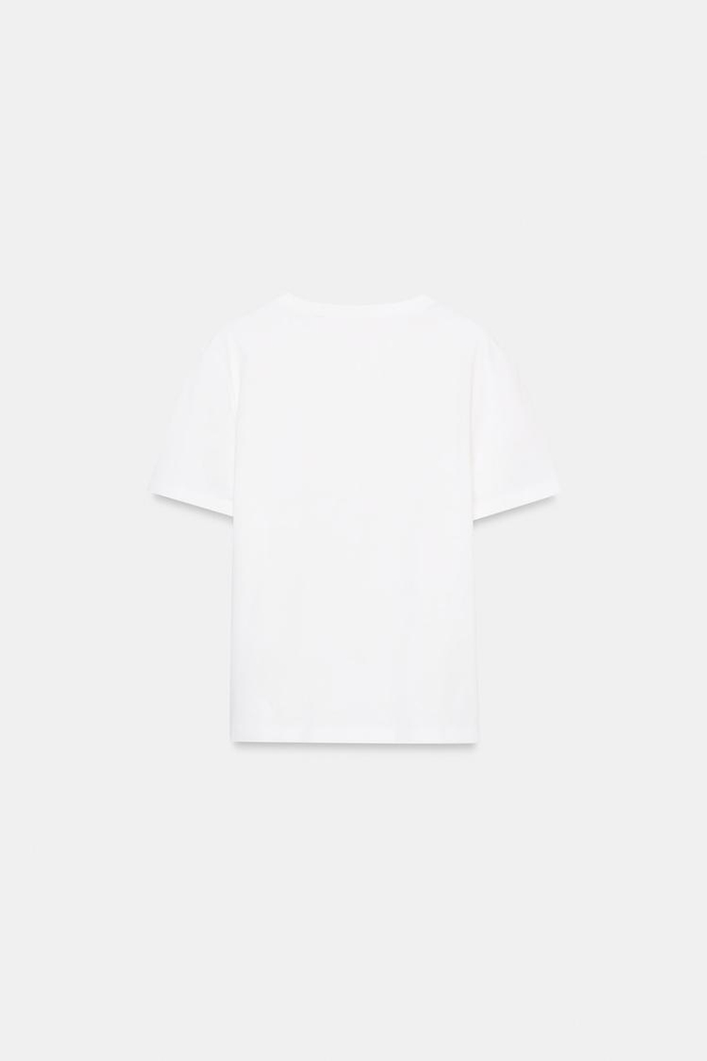 ZARA ФУТБОЛКА С БАНТОМ СПЕРЕДИ, БЕЛЫЙ