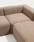 Угловой диван Blok из коричневой синели, 5 мест, 320 x 290 см
