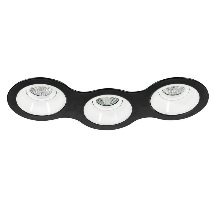 Комплект из светильников и рамки Lightstar Domino Round (214697+214606+214606+214606) D697060606