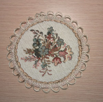 Комплект гобеленовых салфеток из 7 штук "D. ЦВЕТОЧНАЯ ПОЛЯНА", Россия.