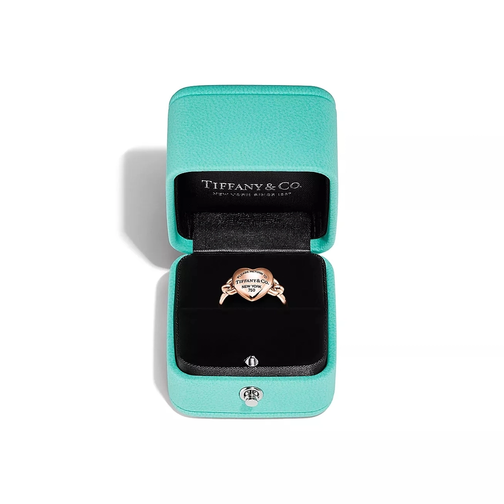 Кольцо из розового золота 18k, Tiffany💠 Full heart💕В наличии