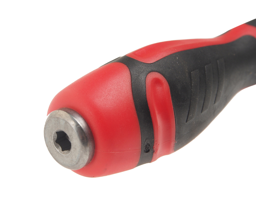 Отвертка крестовая PH 3.0х150мм усиленная со сквозным стержнем (сталь Cr-Mo) JTC