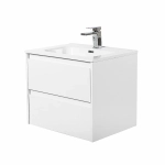 Тумба с раковиной BelBagno KRAFT 60 2C-SO/BB600ETL Bianco Opaco