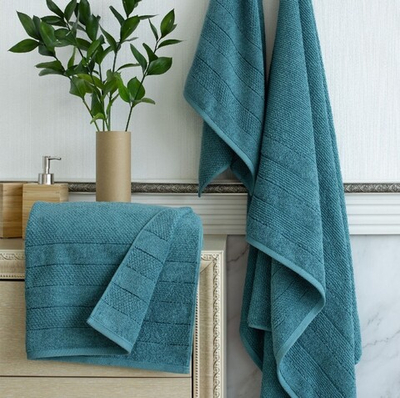 Полотенце Verossa МХ50 50/90 Milano Темно-бирюзовый /бордюр V 08