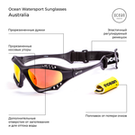 Спортивные очки OCEAN Australia Matt Black / Revo Orange Polarized lenses