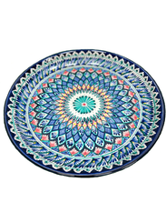 Ляган Риштан 38 см синий Мехроб