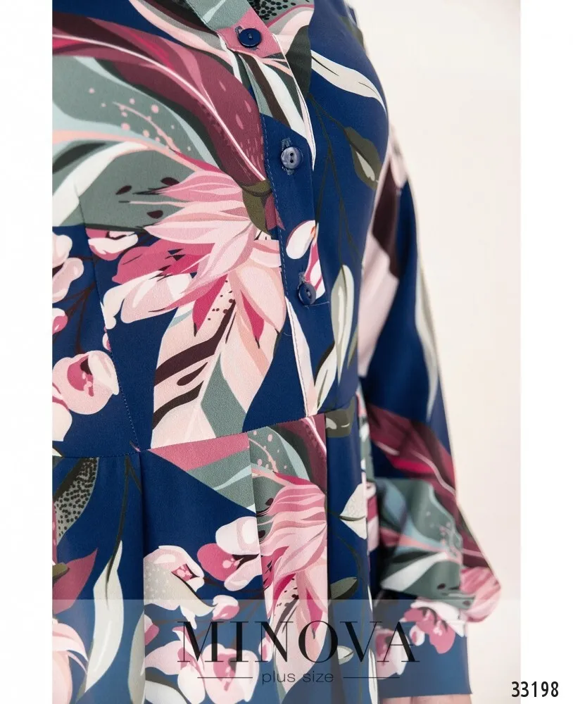 Платье 3120Б-синий Minova