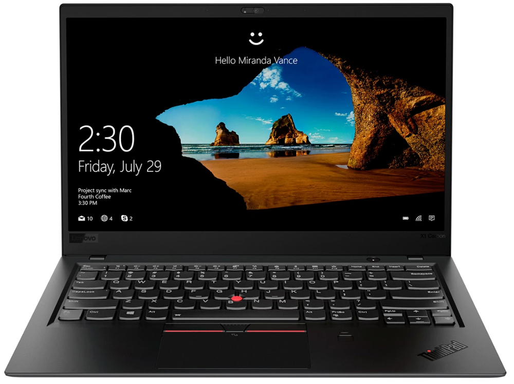 14" Ноутбук Thinkpad X1 Carbon G6 (1920x1080, Intel Core i5-8250U, RAM 8ГБ,SSD 256ГБ, Intel UHD Graphics 620, Win 10Pro)
