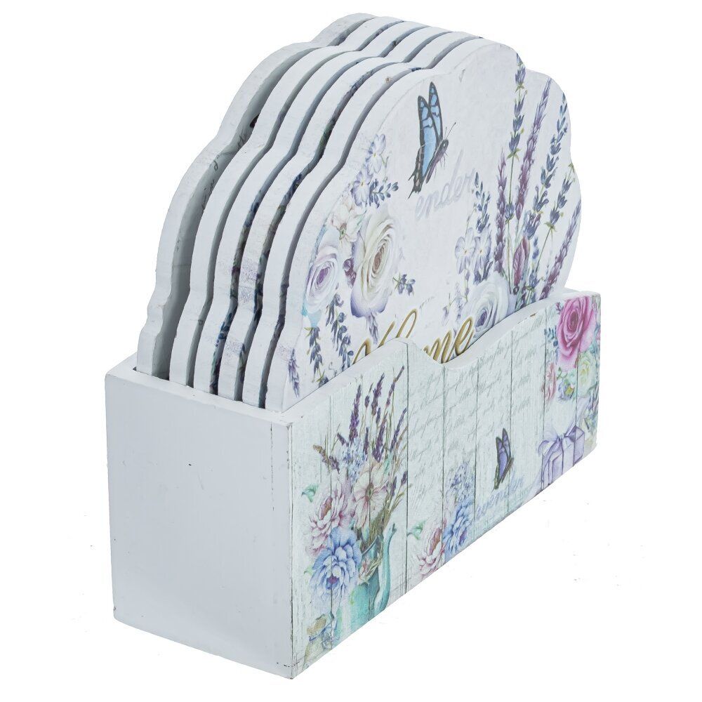 GAEM Набор из 6-ти подставок под кружку на подставке, L11 W4 H10 см