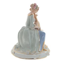 GAEM Фигурка декоративная "Девушка с виолончелью", L20 W19 H24 см