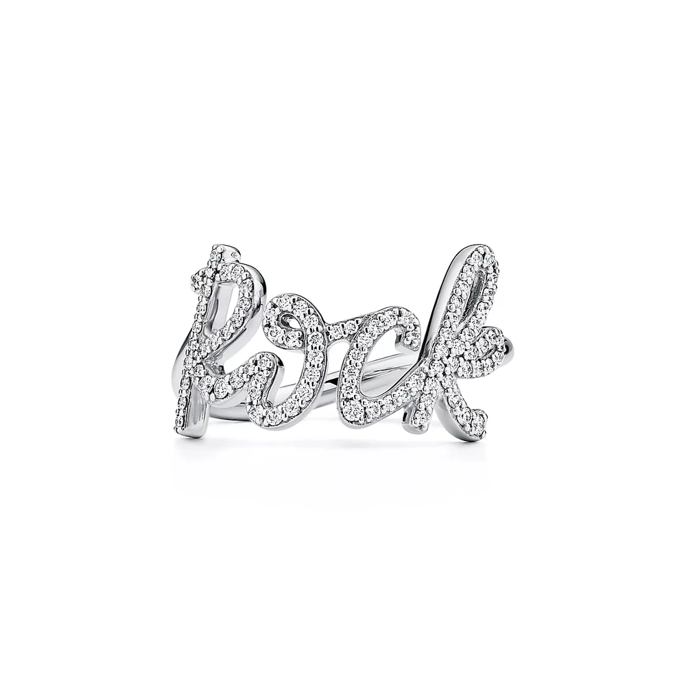 Кольцо из белого золота и бриллиантов, Tiffany💠Rock 🤘В наличии