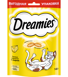 Дримис Лакомства для кошек сыр 140гр.
