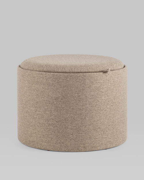 Пуф-столик с ящиком Хюгге L рогожка бежевый