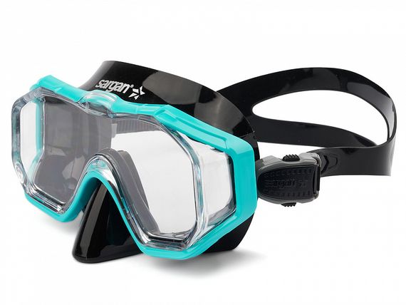Маска Sargan Панорама черный/бирюзовый