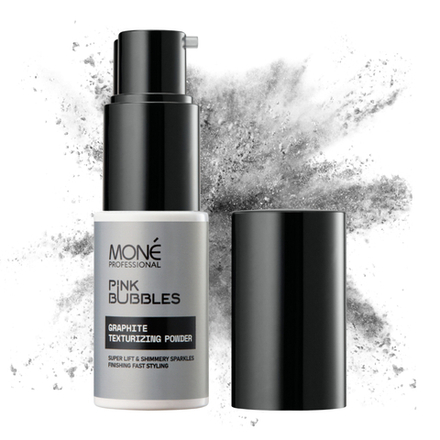 Пудра для создания объема и текстуры волос с эффектом мерцания Mone Professional GRAPHITE TEXTURIZING POWDER, 8 гр