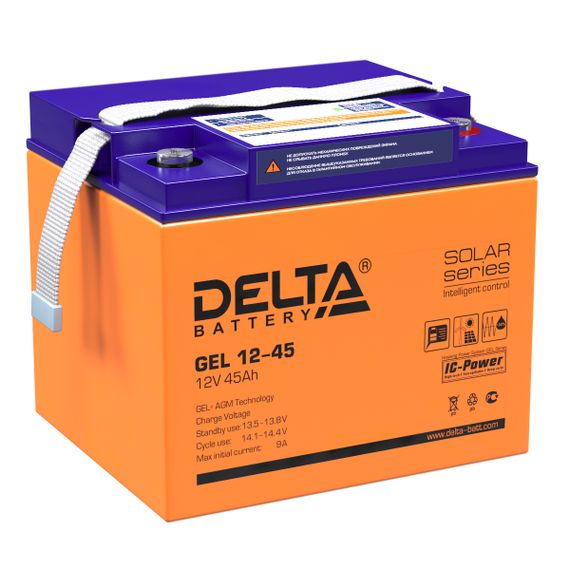 Аккумулятор Delta GEL 12-45, фото №637020180