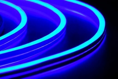 Гибкий Неон двусторонний 50 м., синий, 8*16 мм., 24 В, TeamProf (TPF-FX816D-120-24V-W/B)