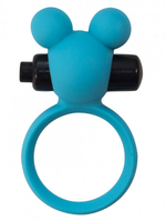 Эрекционное кольцо с вибрацией Minnie (голубой) (Цвет: голубой)
