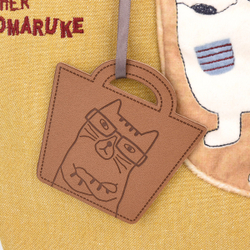 Сумка тоут NEKOMARUKE "BUTTER KEKS", горчичный, 23-6515-2, KUSUGURU